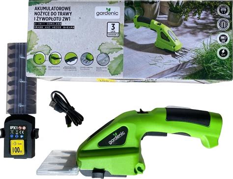 Gardenic Nożyce Elektryczne Akumulatorowe 12cm Ceny i opinie Ceneo pl