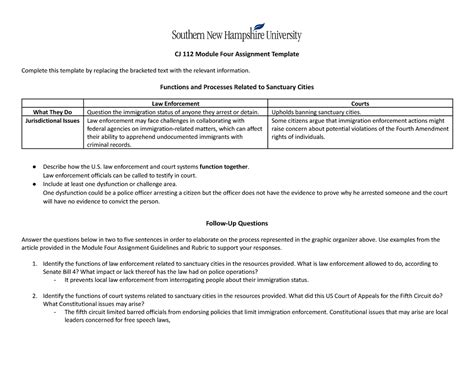 Cj 112 Module Four Assignment Template Cj 112 Module Four Assignment Template Complete This