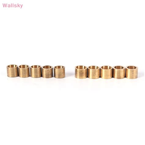 Wallsky 5pcs Billiards Snooker Copper Ferrule Brass Snooker Pool Cue