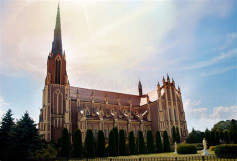 Church in the Gothic style stock photo. Image of medieval - 122059478