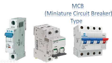 MCB Miniature Circuit Breakers Types Working And Trip 53 OFF