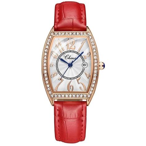 Sharphy Montre Femme De Marque De Luxe Diamants R Tro Carr Quartz