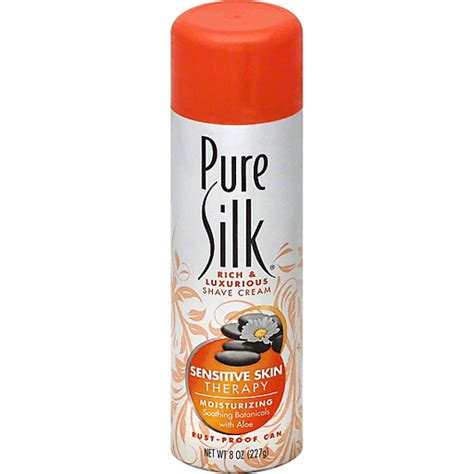 Pure Silk Shave Cream Sensitive Skin Therapy Shaving Cream And Gel