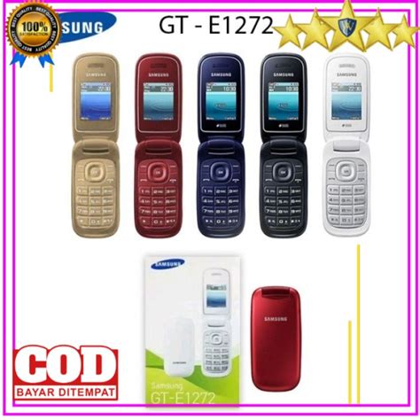 Jual Samsung Flip Duos Caramel Cod Gt E Dual Sim Hp Lipat Murah