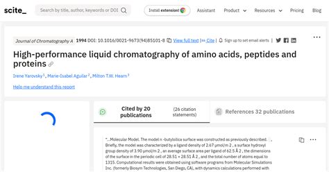 High Performance Liquid Chromatography Of Amino Acids Peptides And