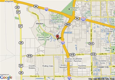 Map of Residence Inn By Marriott Fort Lauderdale Weston, Fort Lauderdale