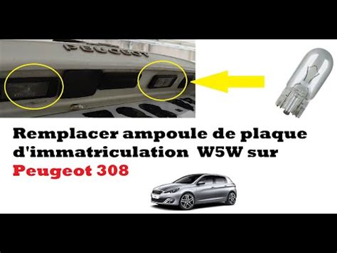 Comment Remplacer Les Feux De Plaque D Immatriculation Sur Peugeot