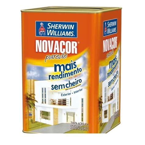 Tinta Látex Novacor acrílico 18 litros bianco sereno Sherwin Williams