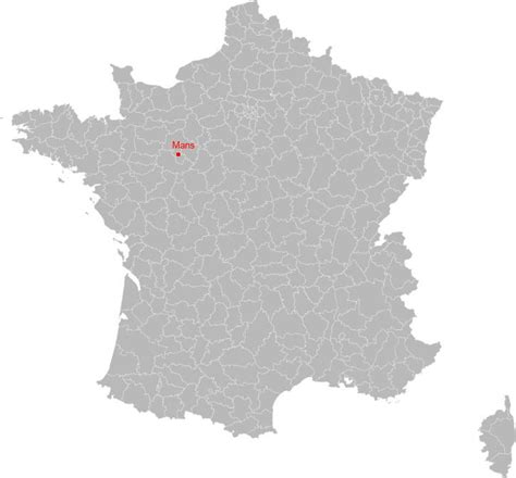 carte de mans situation geographique population de mans en