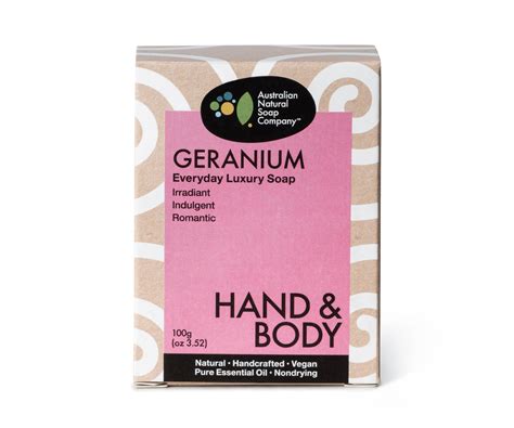 Geranium Soap The Australian Natural Soap Company Australian