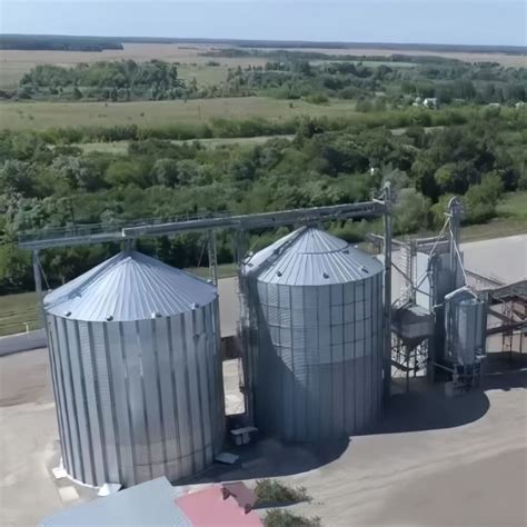 Wheat Corn Soybeans Assembly Grain Storage Steel Silos China Grain