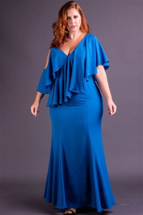 Vestido De Festa Longo Plus Size Decotado Sereia Brit Arthur Caliman