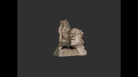 Kissing Couple Statue 3d Model Youtube