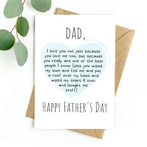 Funny Fathers Day Card Happy Fathers Day Card For Etsy