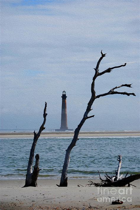 Painted Morris Island Lighthouse Photograph By Skip Willits Fine Art