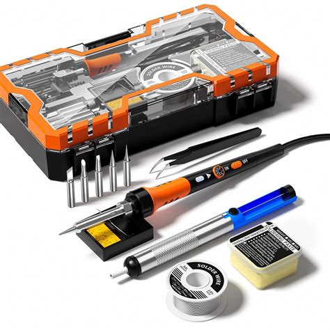 Soldering Iron Premium Kit 60w Soldering Gun With Ceramic Heater 12