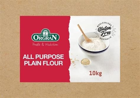 Gluten Free Plain Flour Orgran 10kg Bulk Supply From Wholesalers