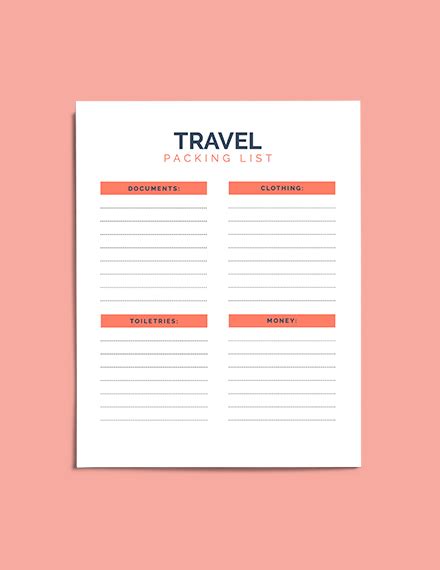 Free Printable Travel Planner Template - Word, Apple Pages | Template.net