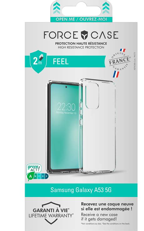 Coque renforcée Feel Galaxy A53 5G Origine France Garantie Orange pro