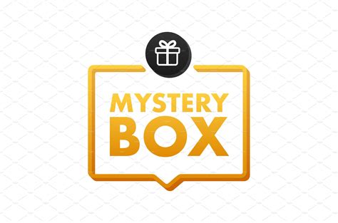 Mystery Box Banner Packaging For Illustrations Creative Market