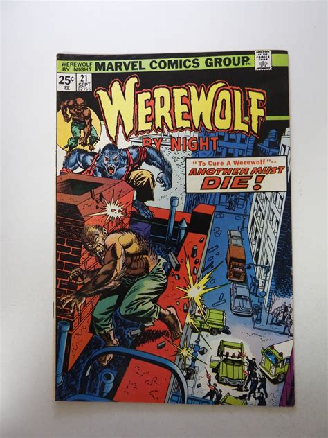 Werewolf By Night 21 1974 FN Condition MVS Intact Stamp Back Cover