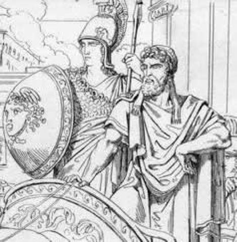 Ancient Greek religion : Peisistratos incident: tyrant third time lucky