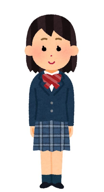 いろいろな留学生のイラスト（制服・女性） かわいいフリー素材集 いらすとや