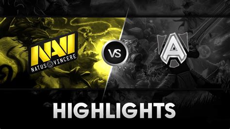 Highlights From Na Vi Vs Alliance HyperX D2L Western Challenge YouTube