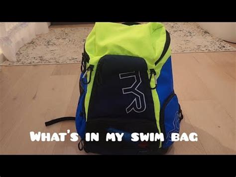 What S In My Swim Bag Tyr Backpack Youtube