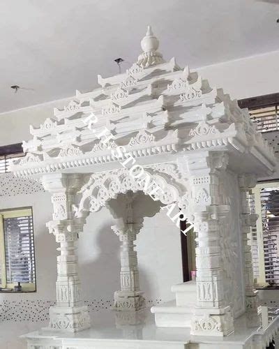 Outdoor White Marble Temple At Rs Marble Temples In Makrana