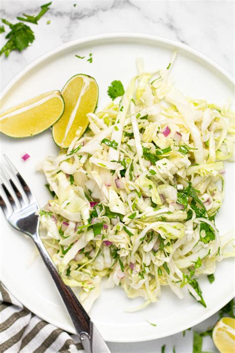 5 Minute Cilantro Lime Slaw Midwest Foodie