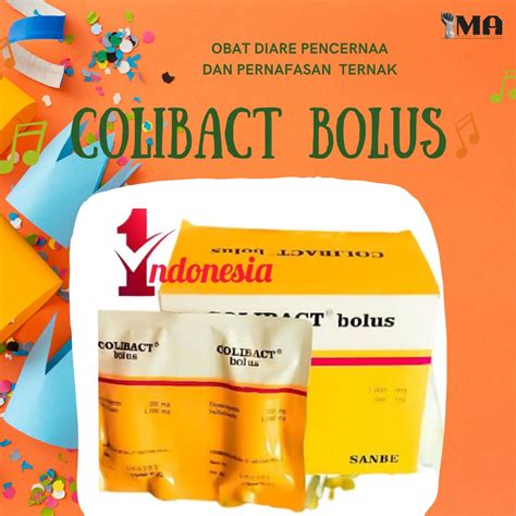 Jual Colibact Bolus Obat Diare Pencernaa Dan Pernafasan Untuk Sapi Babi