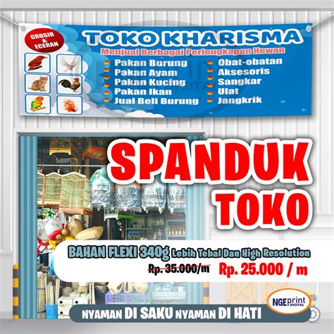 Jual Spanduk Toko Sembako Spanduk Toko Baju Spanduk Toko Pakaian