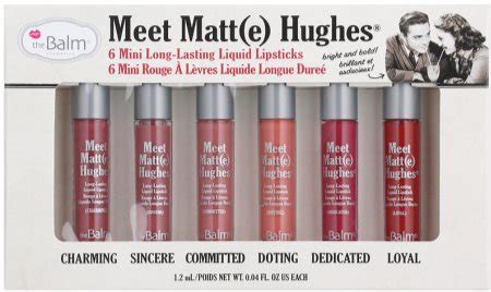 Thebalm Meet Matt E Hughes Mini Kit Liquid Lipstick Set With Long