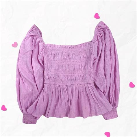 River Island Womens Purple Blouse Depop