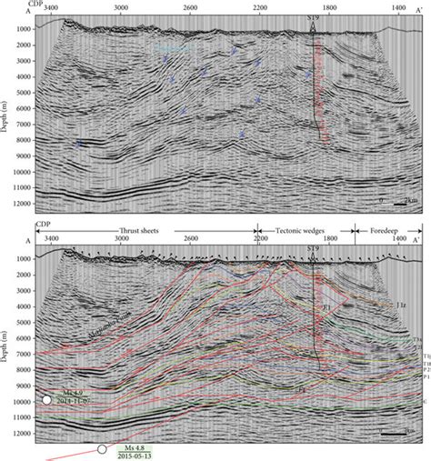 Uninterpreted Top And Interpreted Bottom Seismic Profiles D Data