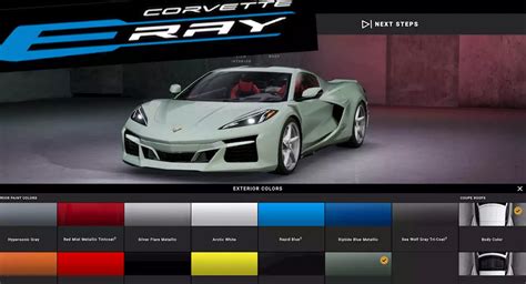 Corvette E Ray Hybrid Accidentally Leaks On Chevy Configurator