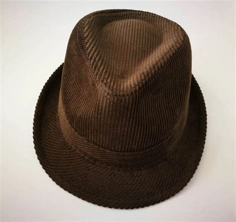 Men S Fashion Cotton Corduroy Fedora Trilby Hat Buy Corduroy Fedora Hat Design Your Own Fedora