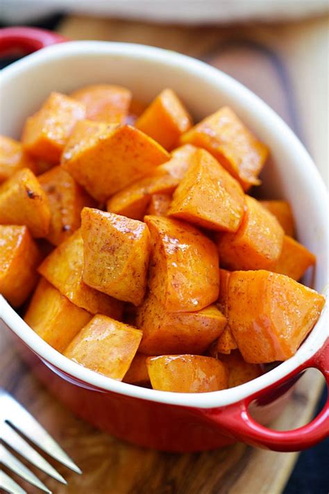 Honey Cinnamon Roasted Sweet Potatoes Rasa Malaysia