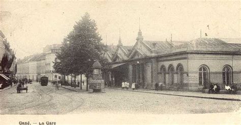 Zuid Station Gent België Oude Fotos