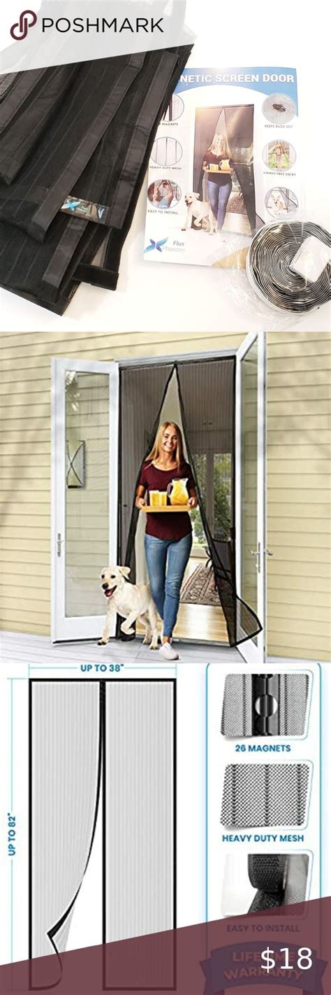 Flux Phenom Reinforced Magnetic Screen Door Screen Door Magnetic