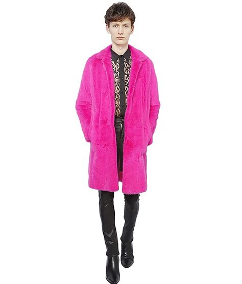 Curtis Pink Fur Coat