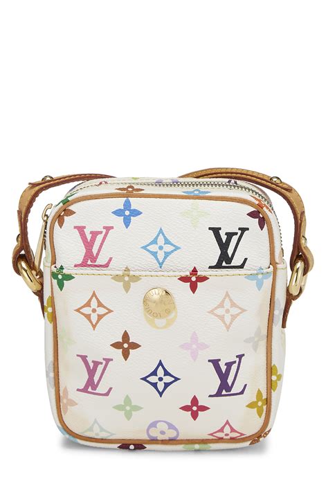 Pre Owned Louis Vuitton Takashi Murakami X White Monogram Multicolore Rift Modesens