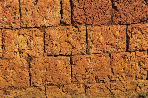 Texture On Red Laterite Stone Wall Stock Photo Image Of India State