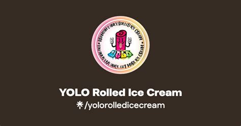 YOLO Rolled Ice Cream Instagram Facebook TikTok Linktree