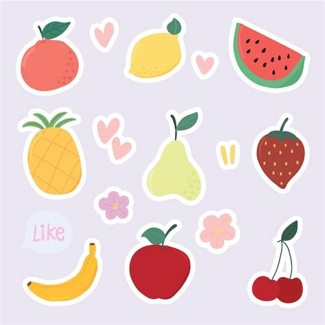 Premium Vector Set Of Cute Dessert Stickers