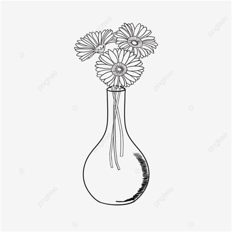 Flower Vase Vector Flower Vase Flowers Flower Vector Png Transparent