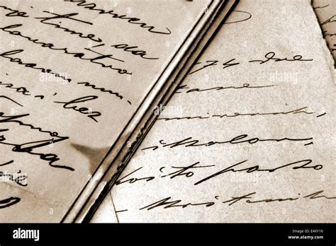 Letras manuscritas fotografías e imágenes de alta resolución Alamy