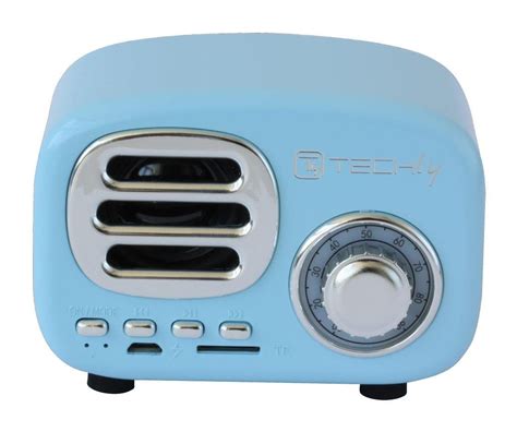 Głośnik Bluetooth TF Radio Techly Retro Niebieski Techly Sklep