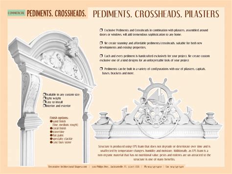 Pediments Decorative Architectural Shapes